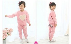 童装女童秋装新款韩版女孩套装2016儿童长袖休闲运动两件套卫衣