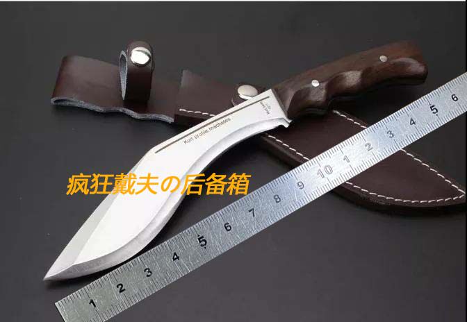 狗腿军刃加长尼泊尔军军刃大号廓尔喀弯刃弯刀汽车防身工具合法
