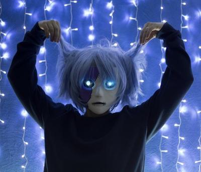 海外代购sallyface手作可爱游戏发光角色扮演cosplay面具定制