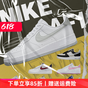 Nike Air Force 1 AF1空军一号红蓝鸳鸯白灰黑白男款低帮板鞋