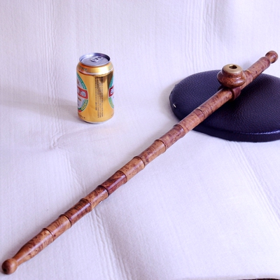 清风麻梨疙瘩两用烟杆烟枪烟袋传统工艺礼品收藏手工明格烟斗 原价150