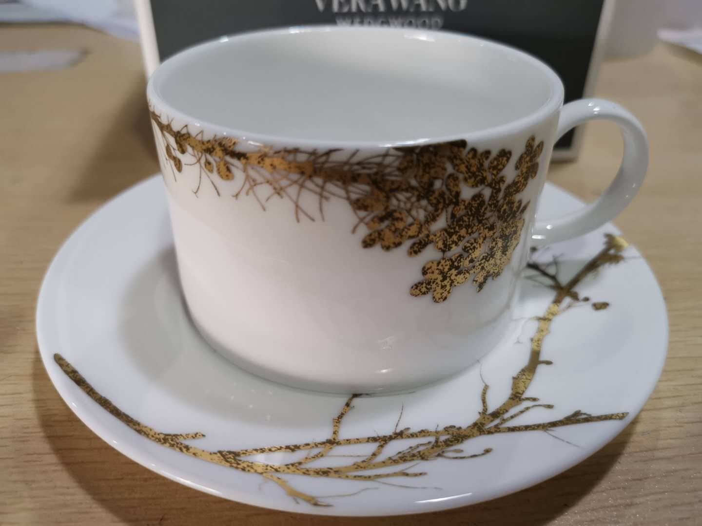 wedgwood王薇薇薇薇verawang灿金花园骨瓷咖啡杯下午茶茶杯