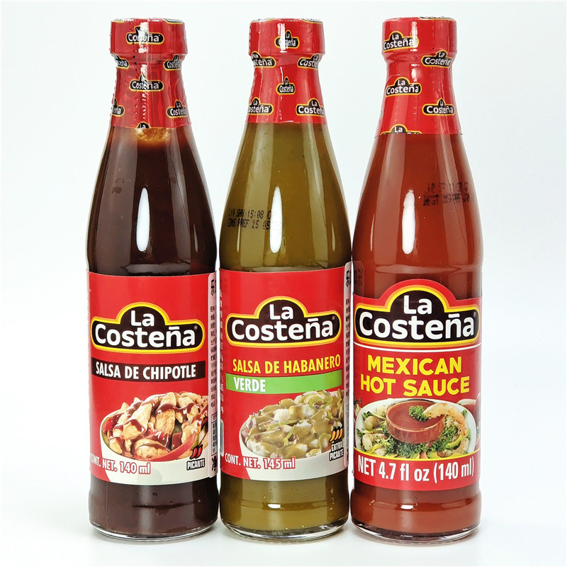 乐口泰墨西哥魔鬼辣椒汁披萨海鲜意面辣椒酱la costena habanero