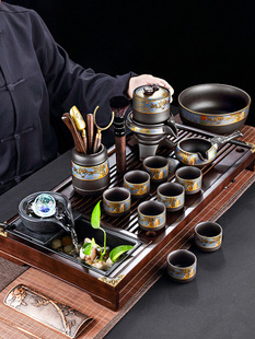 紫砂自动茶具套装家用功夫茶杯网红2024新款全套懒人泡茶神器茶壶