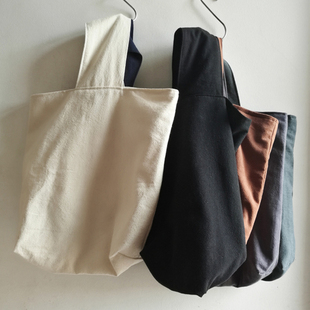 古馳包包怎麼當腰包 文藝復古棉麻佈包純色環保佈袋子手提包包購物便當包手挽包 包包