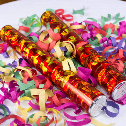 开业彩带手持礼花筒 婚庆派对礼炮彩带礼花 婚礼庆典礼花筒礼宾花