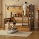 金多喜上下铺双层床全实木儿童床上下床小户型高低床两层床子母床
