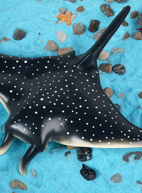 仿真魔鬼鱼软胶大号海洋动物模型蝠鲼充棉儿童认知早教独角鲸玩具