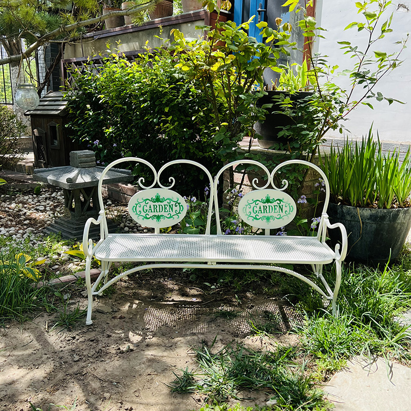 美式乡村复古铁艺小椅子花架花盆架阳台铁艺室外落地室内户外花园