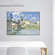 塞纳河的桥西斯莱Sisley印象派油画客厅装饰画挂画壁画卧室无框画