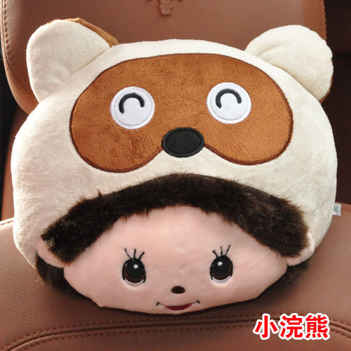 布迪汽车头枕护颈枕可爱卡通车用座椅靠枕枕头车枕车内用品创意