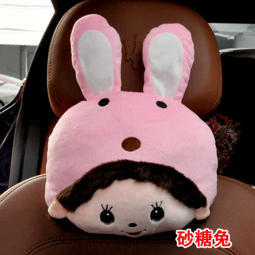 布迪汽车头枕护颈枕可爱卡通车用座椅靠枕枕头车枕车内用品创意
