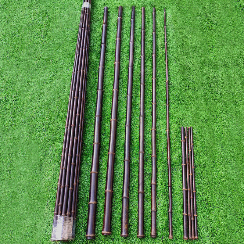 室内外装修装潢天然紫竹竿围栏栅栏爬藤装饰粗细老竹杆料大小竹子