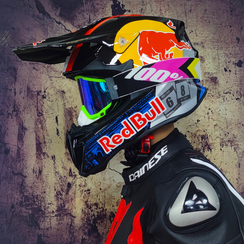 电动电瓶成人越野赛车头盔男女拉力盔山地赛速降全盔场地卡丁车