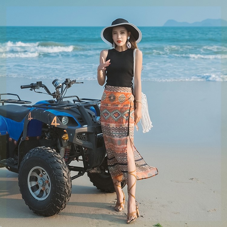 Thailand Wrap Dress Ethnic style Single chip skirt Frenum Chiffon skirt longuette A skirt Maxi dressin the Women's clothing/Boutique , Skirts category - from Buy2taobao.com to provide professional Taobao agent buy service