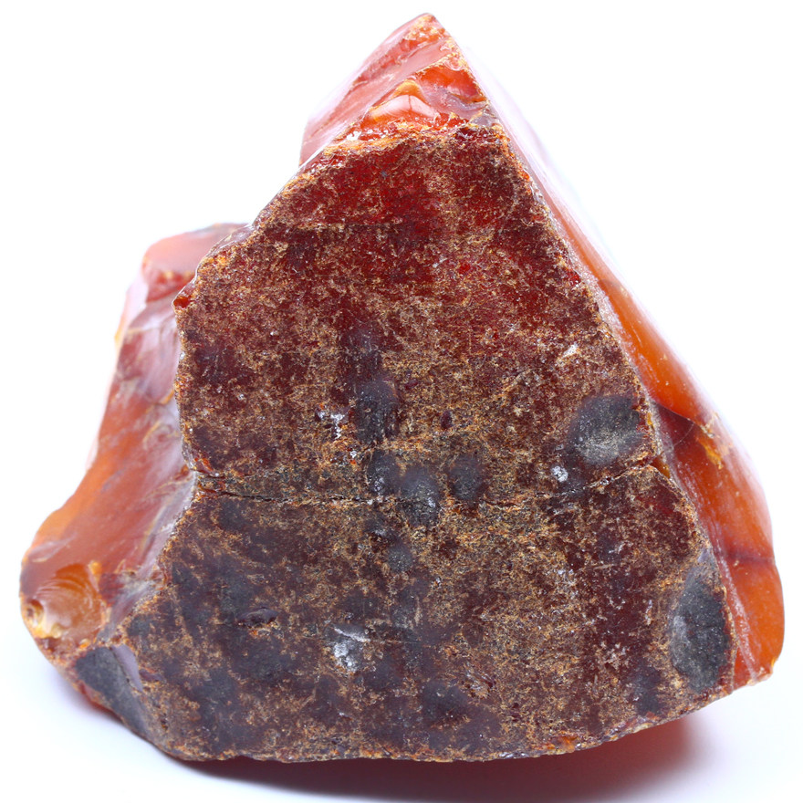 76.82克红皮蜜蜡原石强荧光