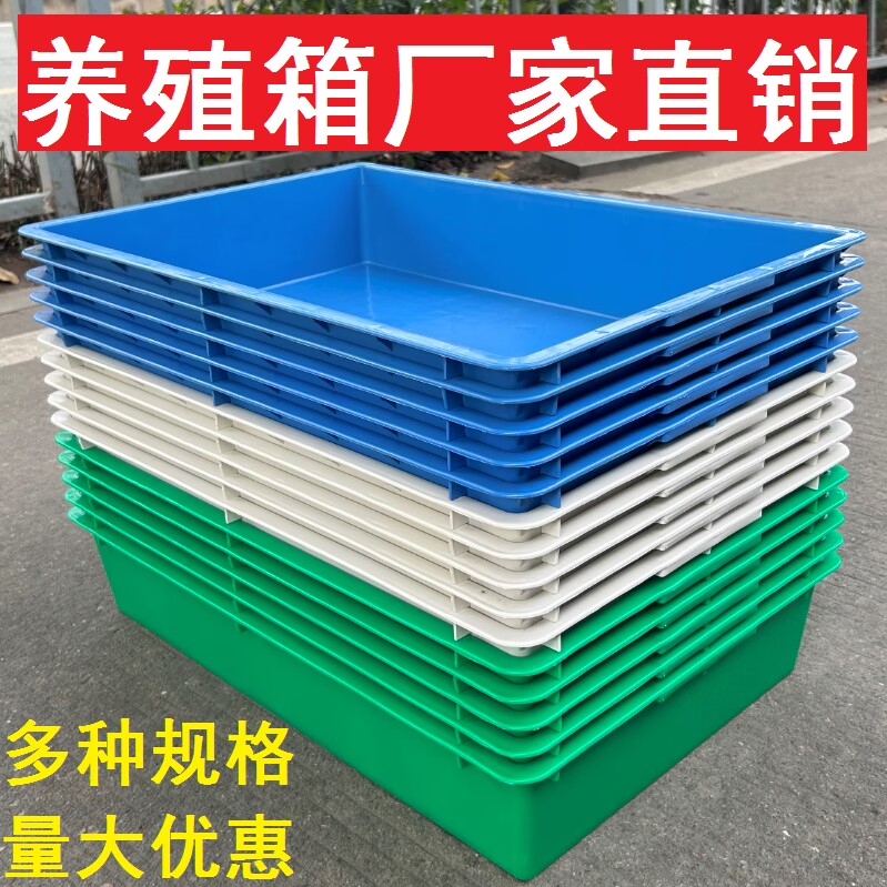 塑料周转箱白盆水箱套叠箱塑胶箱胶盆工具箱塑料盒子长方形养殖箱