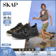 SKAP圣伽步2024夏季新款商场同款镂空厚底运动风男士凉鞋A5L09BK4