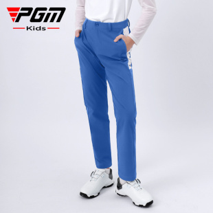 PGM 新品儿童高尔夫服装男童长裤青少年春夏季运动球裤子弹力腰带