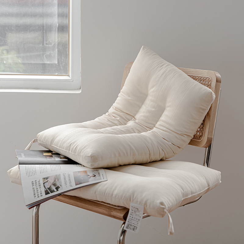 单人枕头护颈椎家用全棉枕芯不变形低枕情侣枕头芯 4874白色