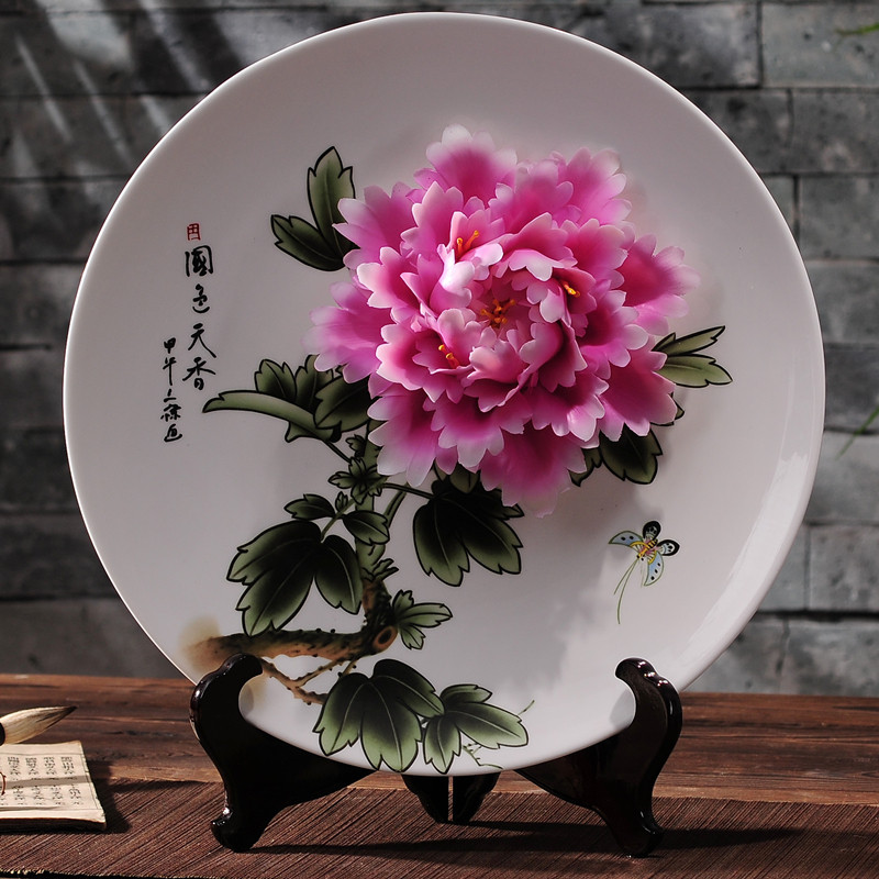 牡丹陶瓷摆件