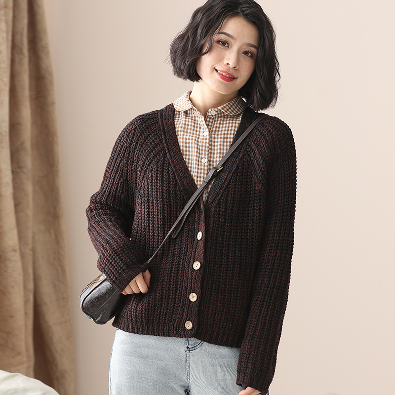 00淘宝新品韩版女童秋季开衫慵懒风宽松宝宝针织毛衣加厚粗线洋气小童