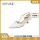 Dfuse2024春夏季新款尖头凉鞋玛丽珍宴会酒杯高跟单鞋DF41114115