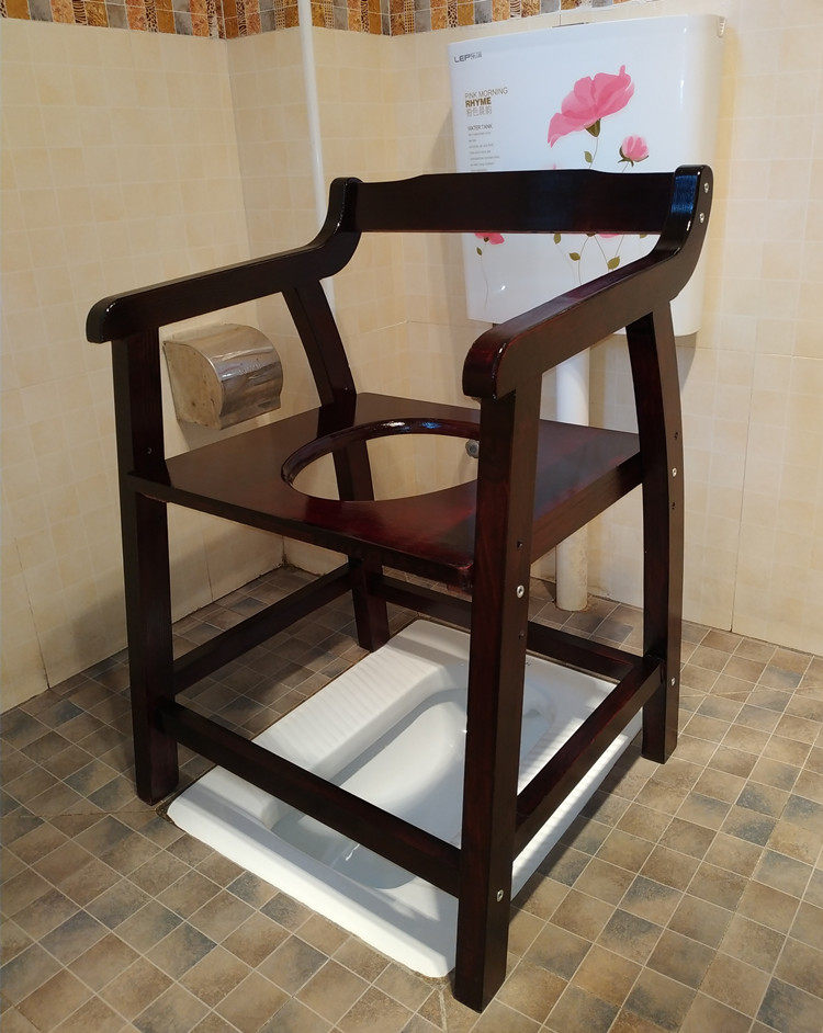 实木坐便椅老人座便器孕妇椅坐厕凳