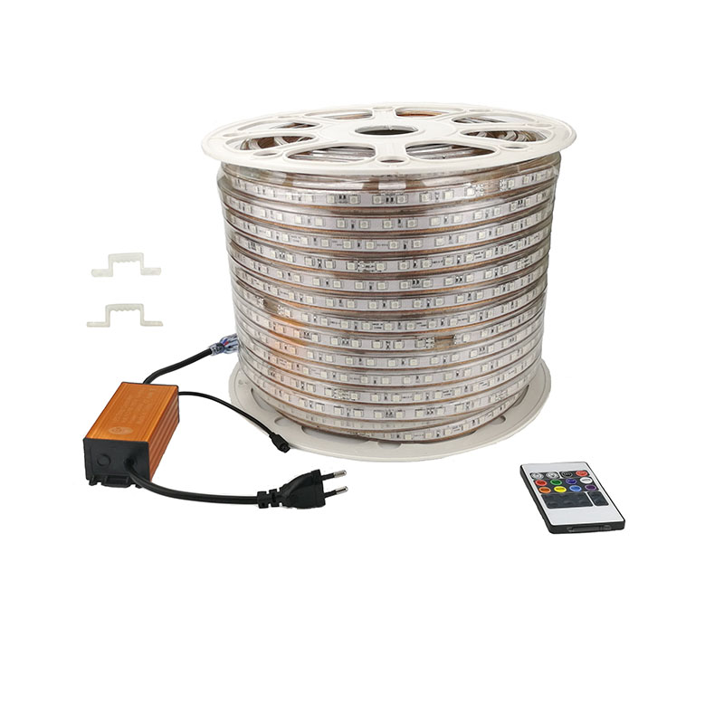 LED5050RGB高压灯条100米七彩多变色遥控灯带220V防水灯节能家用|ruв категории награду материалов, источник света, привел источник света, светодиодные лампы с - от Buy2taobao.com для оказания профессиональной услуги покупки агента Taobao