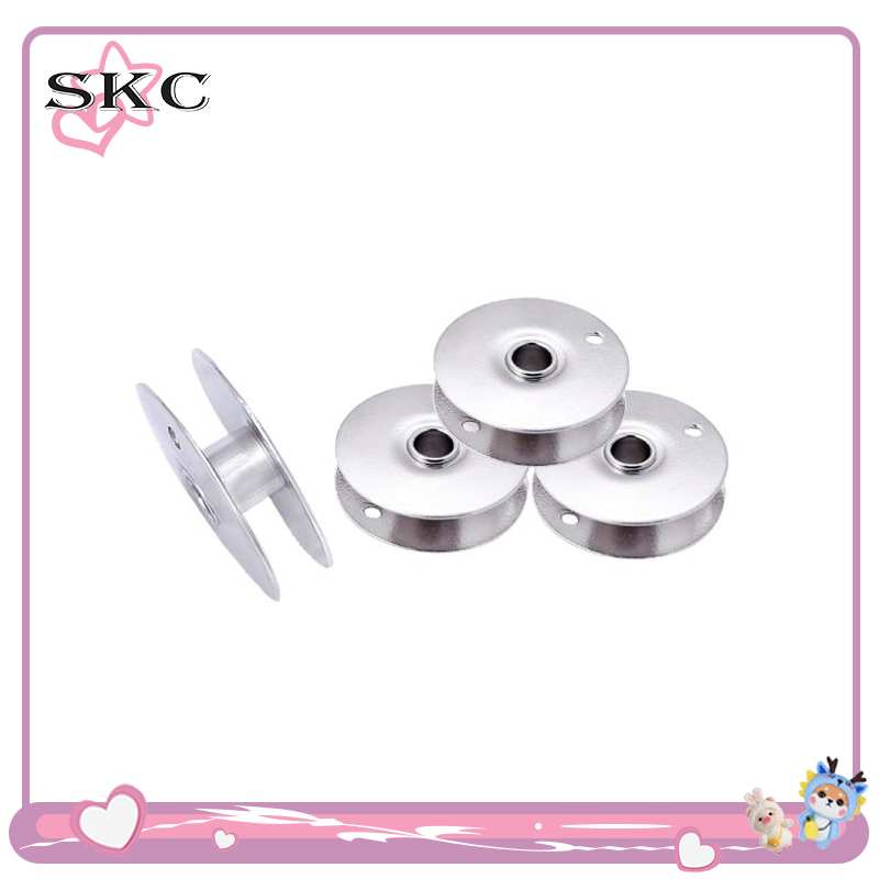 SKC不锈钢缝纫替换圆梭芯配件 编织工具底线芯梭芯铁梭子3个/包