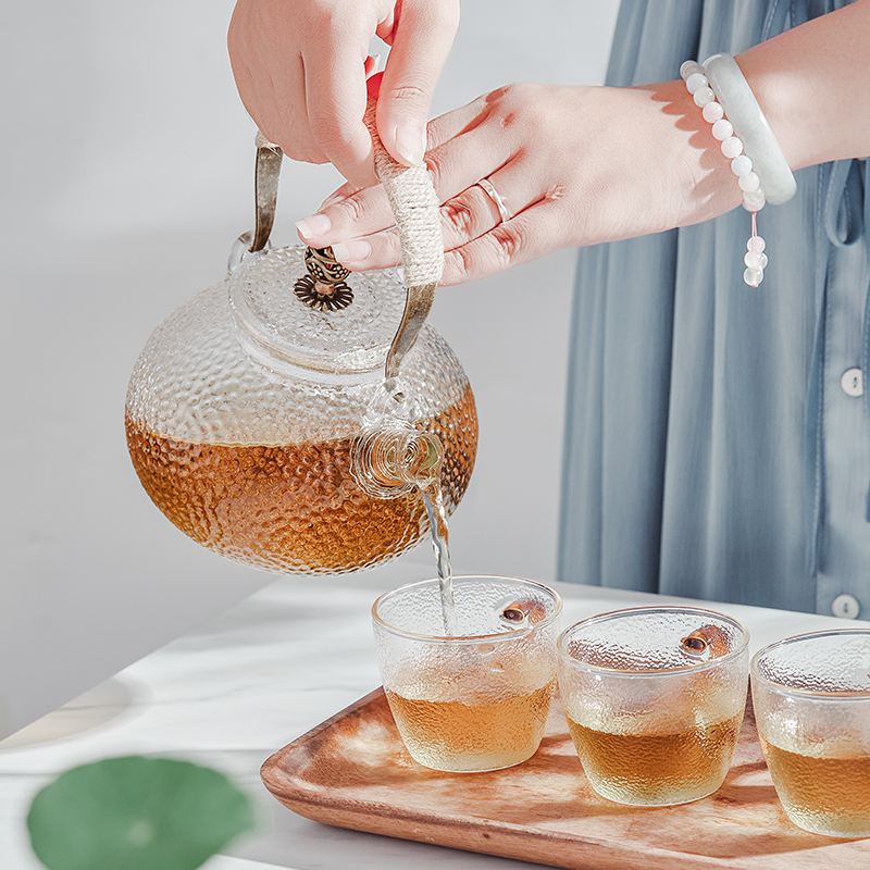 耐热玻璃泡茶壶茶杯套装家用煮茶办公