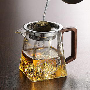 光一公道杯玻璃茶漏滤网一体分茶器冲泡过滤套装小青柑专用泡茶壶