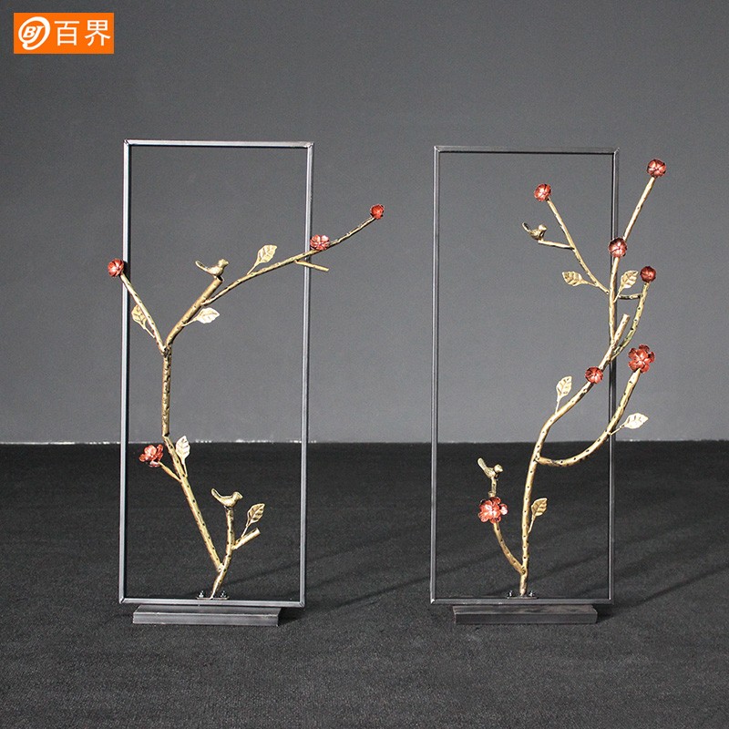 New Chinese style Iron art Plum blossom Decoration Wedding celebration prop wedding stage decorate Welcome desktop arrangement T station travel permitin the Festive supplies/Gift , Wedding Themes/Props , travel permit category - from Buy2taobao.com to provide professional Taobao agent buy service