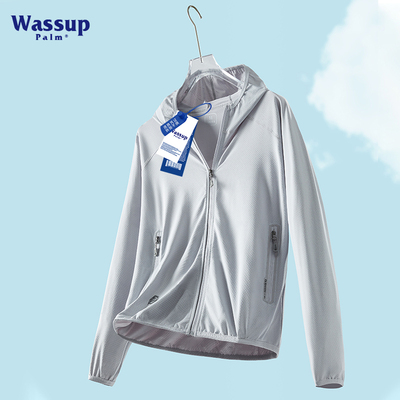 WASSUP防晒衣女男2023新款夏季防紫外线透气冰丝防晒服开衫薄外套