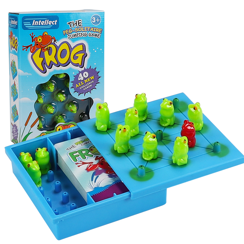 青蛙跳青蛙跳棋儿童桌面游戏逻辑思维益智玩具幼儿园早教桌面游戏