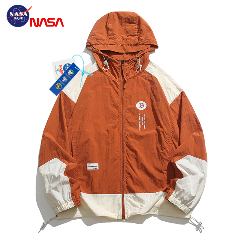 NASA联名潮牌夏季防晒衣轻薄宽松防紫外线冰丝情侣防晒服皮肤衣