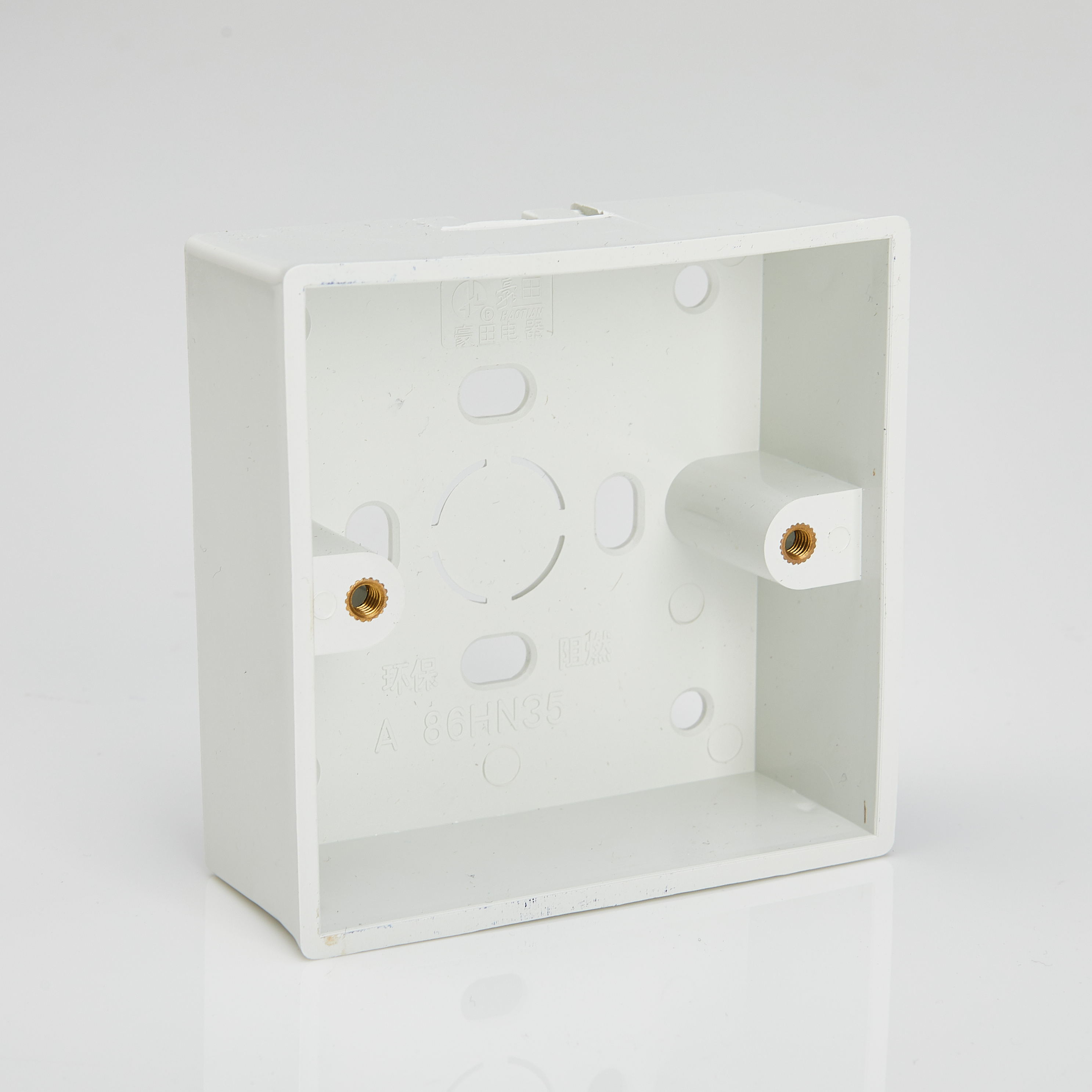 pvc线盒_【10只装】86型明装盒pvc塑料明盒 明装底盒接线盒开关盒下线