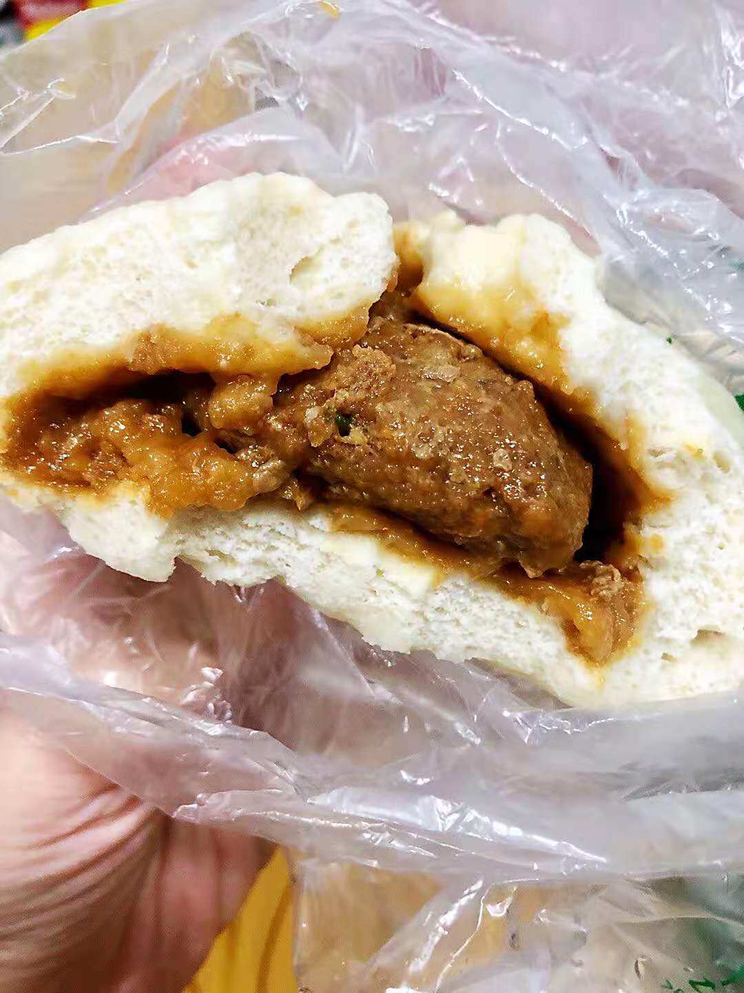 南京安乐园牛肉包 特色小吃传统面食包子 两个装