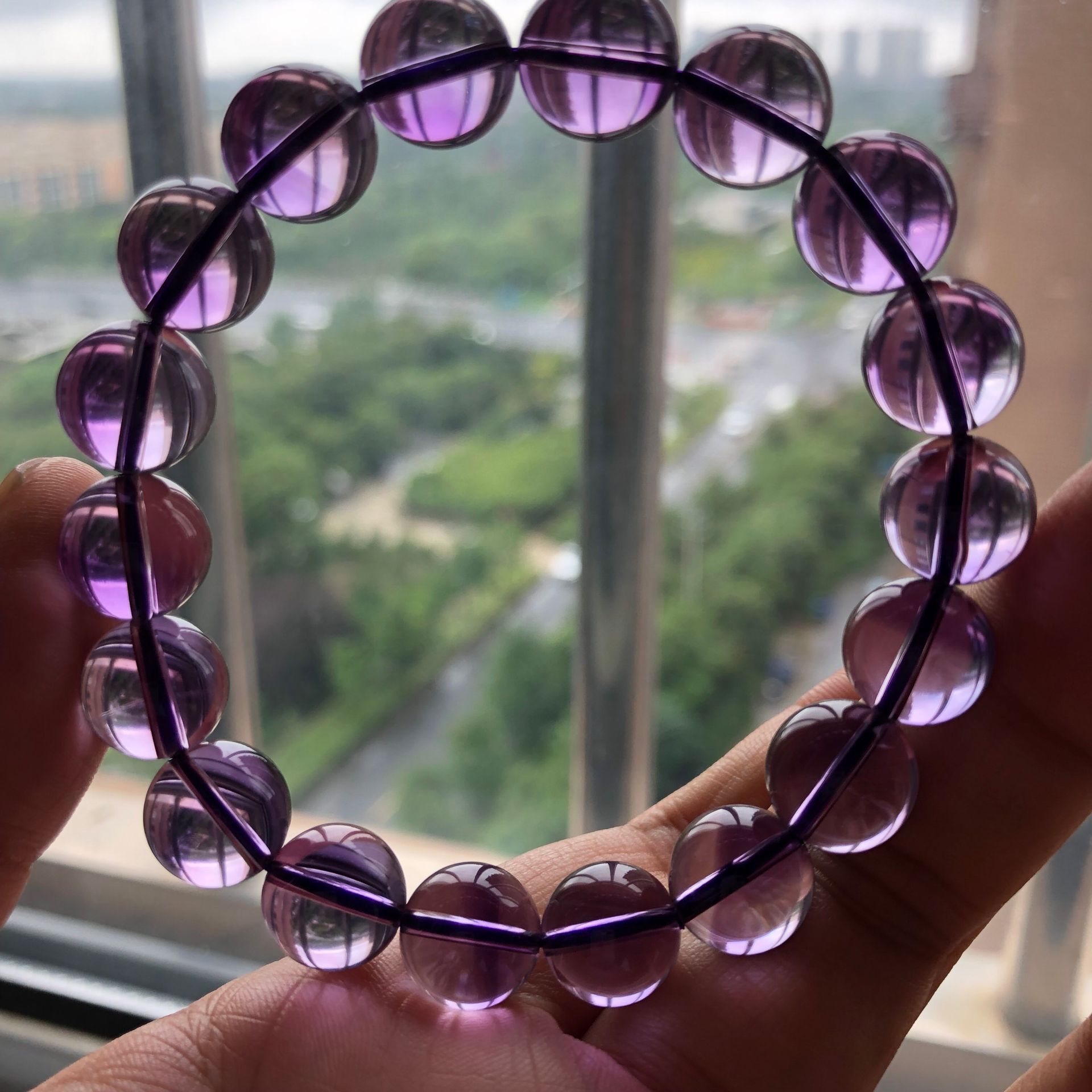 紫水晶手串紫罗兰