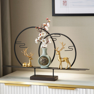 新中式福鹿摆件创意家居客厅电视书柜摆设禅意茶室办公室软装饰品