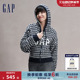 【GAP x 8ON8联名】龙年限定女装2024春季新款针织连帽毛衣480038