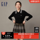 Gap女装春季LOGO学院风POLO领针织衫宽松高级时尚休闲毛衣836344