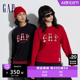 【GAP x 8ON8联名】龙年限定男女装2024春季情侣针织卫衣892208