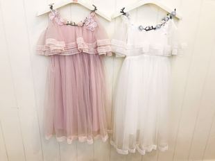 公主裙女中大童夏季新款韩版修身超仙时尚学生可爱甜美连衣裙