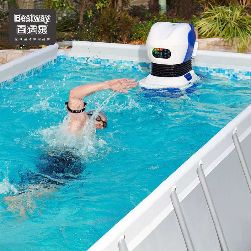 bestway游泳池冲浪机逆流定点训练推水器室内泳池水中变速跑步机