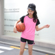 儿童速干羽毛球服套装女大童小学生夏季体育课跑步篮球运动训练服