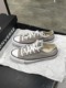 正品converse匡威 男女经典常青款云雾灰石灰色低帮帆布鞋A06565C
