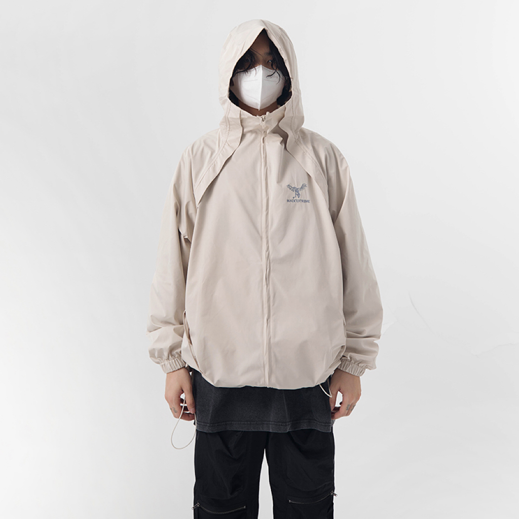 (今日9.8折)tnmk国潮冲锋衣户外街头机能风外套夹克露营防水防风连帽