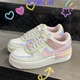 Nike Air Force1 AF1黄粉马卡龙空军一号女子板鞋 CI0919-700-110