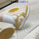 Air Jordan 1 AJ1 米白黄橙 灯芯绒 女款休闲篮球鞋 DH7820-700